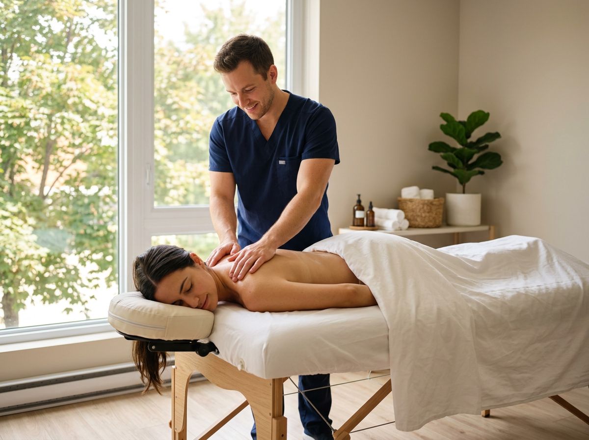 Séance de massothérapie professionnelle prodiguée par un thérapeute agréé Massage GOP à Québec